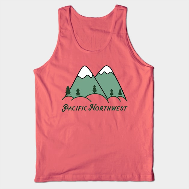 Pacific Northwest Tank Top by happysquatch